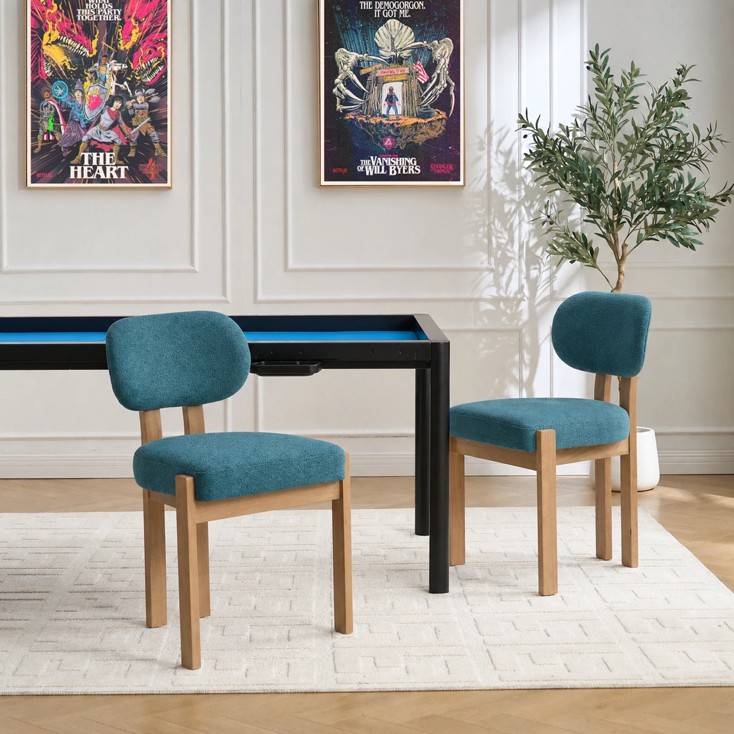 Wooden Upholstered Chairs Set of 2 | BoxKing Gaming