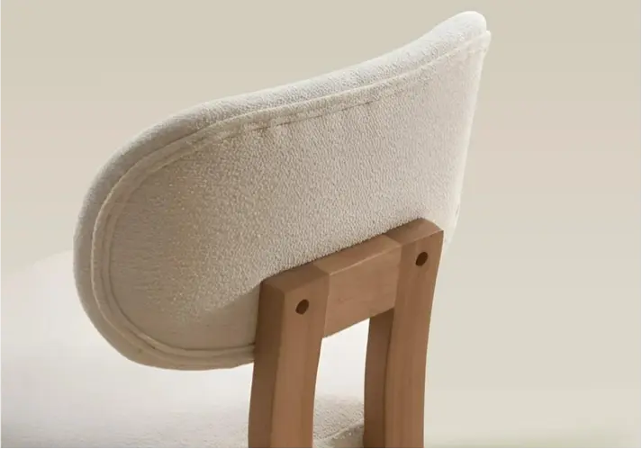 Wooden Fabric Upholstered Chairs