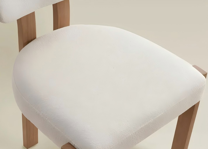 Wooden Upholstered Chairs Set of 2 in Beige | BoxKing Gaming