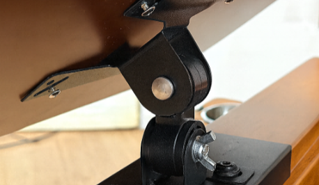 Wooden Writing Board for Tabletop RPGs | DnD & Board Game GM Screen – angle view | BoxKing Gaming