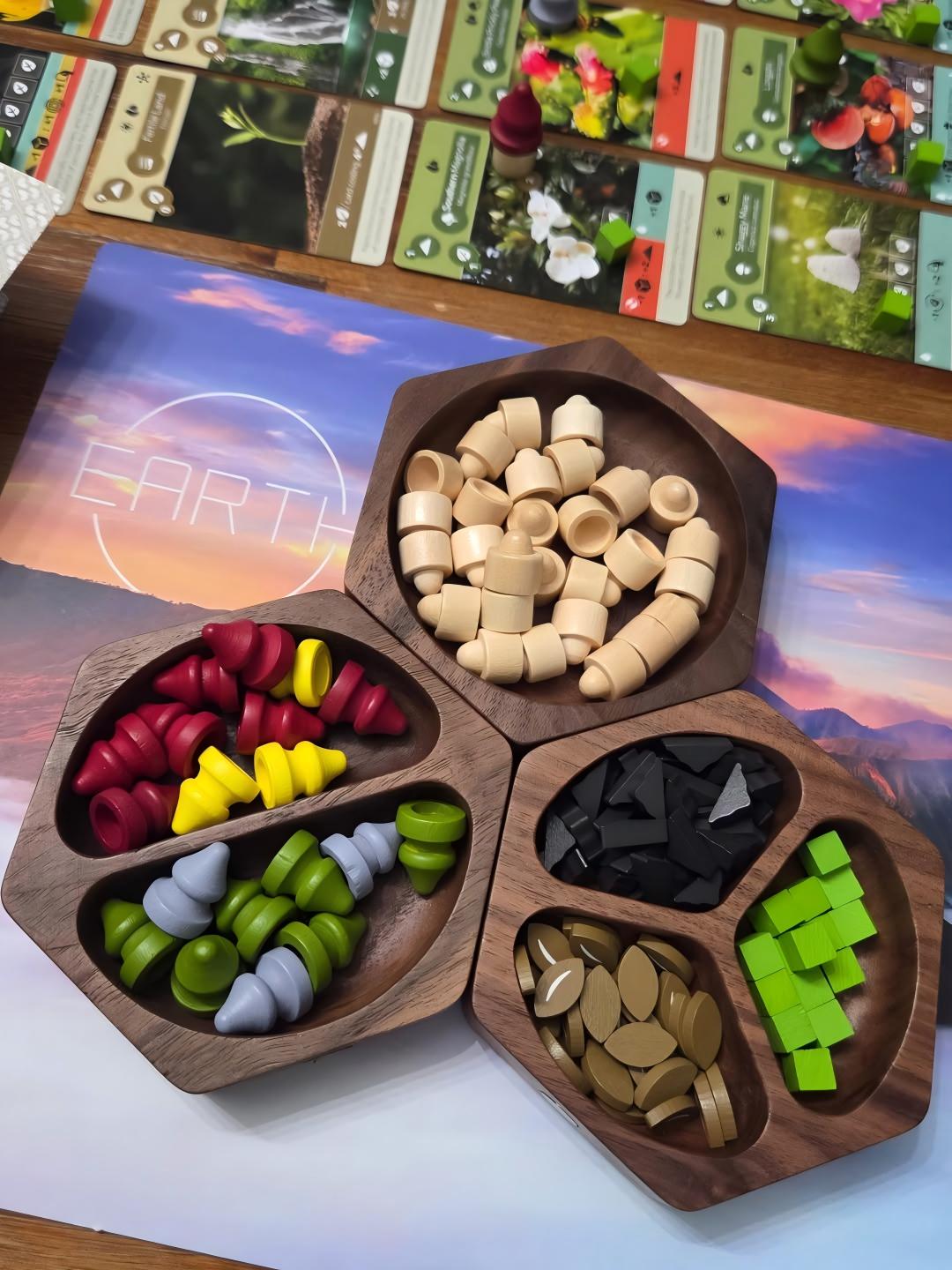 Magnetic Wood Token Trays